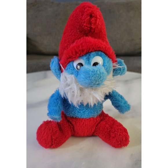 Vintage Papa Smurf Plush - Picture 1 of 5